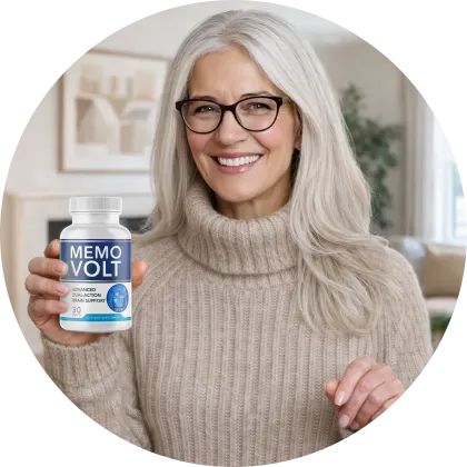 MemoVolt customer Marilyn P. from Florida with the daily brain support supplement